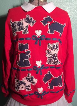 80s vintage Scotty Dog sweater