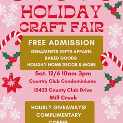 Holiday Craft Fair - This Saturday