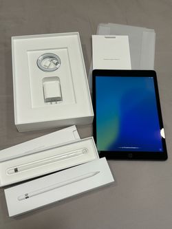 Apple iPad 10.2-inch Wi-Fi 256GB (9th Generation) - Space Gray with Apple Pencil Ver 1