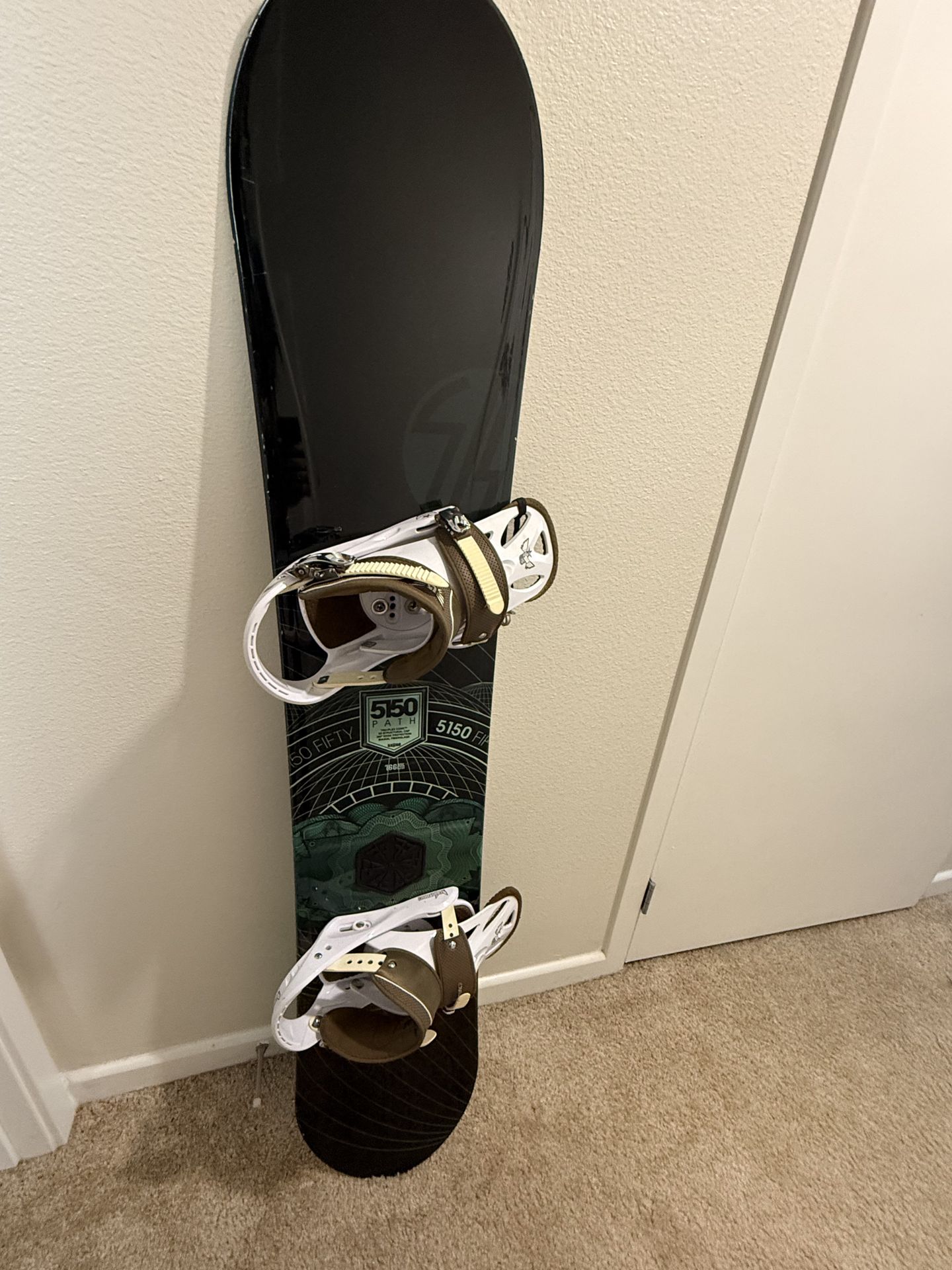 5150 Path Snowboard with Burton bindings and bag