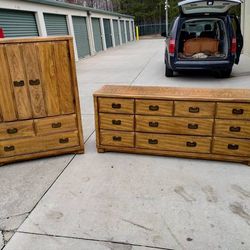 Vintage Campaign Style Gentleman's Chest + Dresser - NICE!