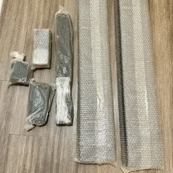 Gray upholstered Side pieces for Kaniel upholstered / Furrino twin xl bed frame