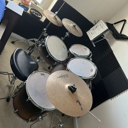 Good As New 5-Piece Tama Drum Set w/ Zidjian Cymbals