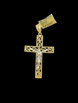 14k gold cross pendant 