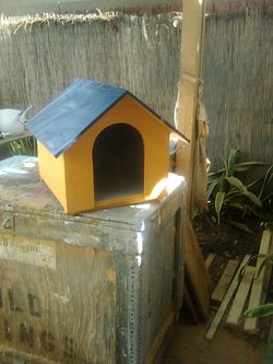 Small wood dog house