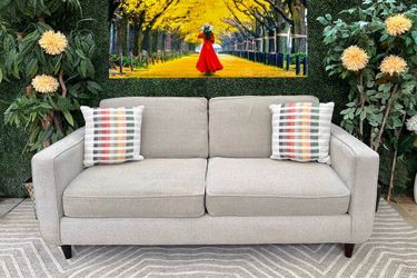 Free Delivery Gray Beige Cort Couch