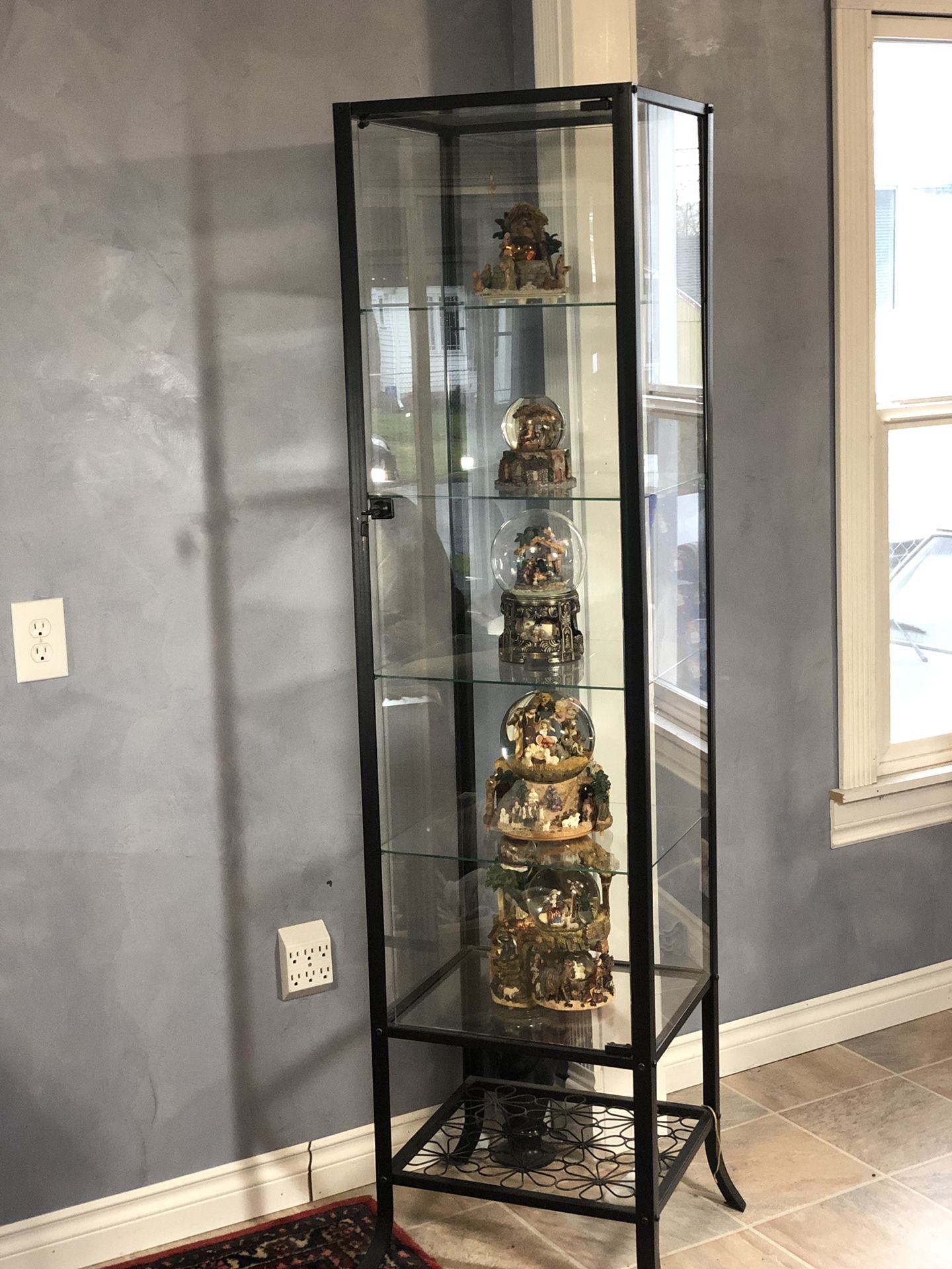 2 Klingsbo 5 shelf glass display by IKEA for Sale in