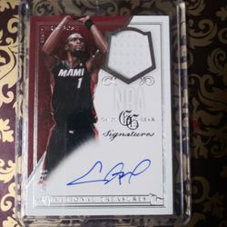 Chris Bosh Autograph Card New