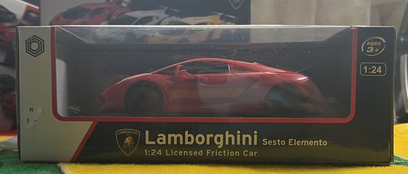 Lamborghini Sesto Elemento 1:24 Licensed Friction Car Red by Braha New