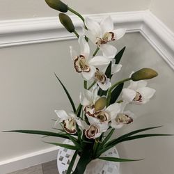 Artificial Orchid Plant With  Pot