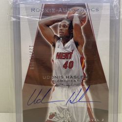 Udonis Haslem Autographed Rookie Card Miami Heat 