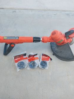 Compact electric weed trimmer