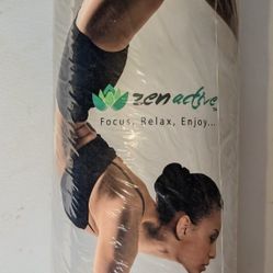 Zen Active Non-Slip Yoga Mat – Extra Thick 1/4″ (7mm) Environmentally Friendly Exercise Mat w/ Strap