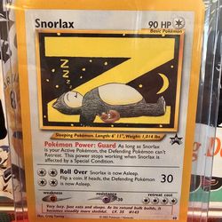 Snorlax Pokemon Card / Vintage / Near Mint Snorlax