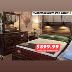 4pcs Queen Bedroom Set 