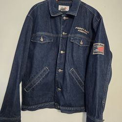 Vintage PERRY ELLIS Denim Trucker Jacket