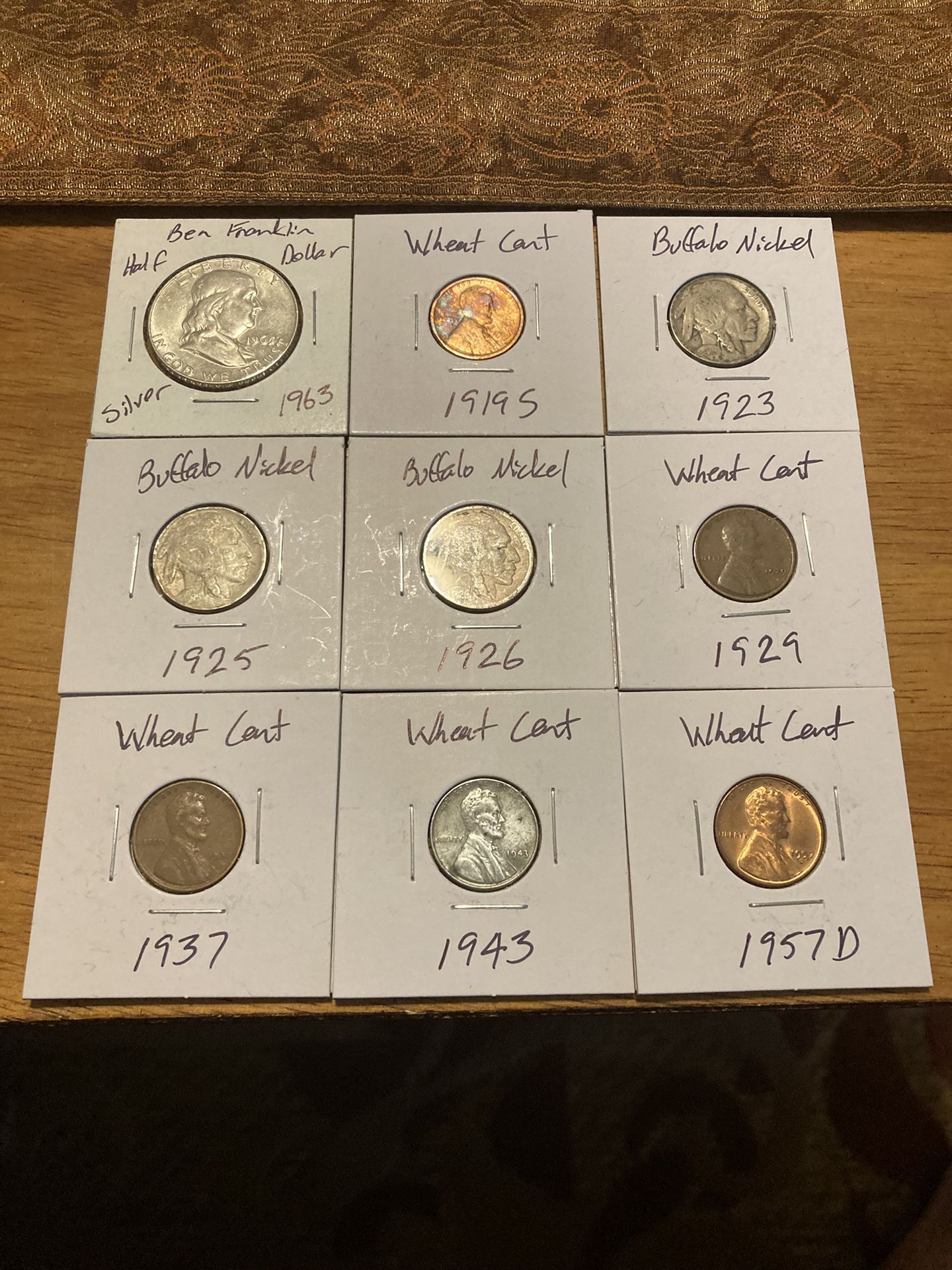 1963 Silver Franklin Coin Set