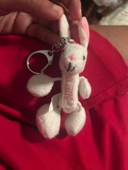 Pez bunny keychain