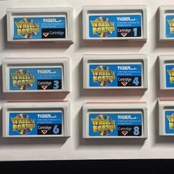 1995 Tiger Electronics Wheel Of Fortune Hand Held Game Cartridges( 0, 1-6, 8, 9)