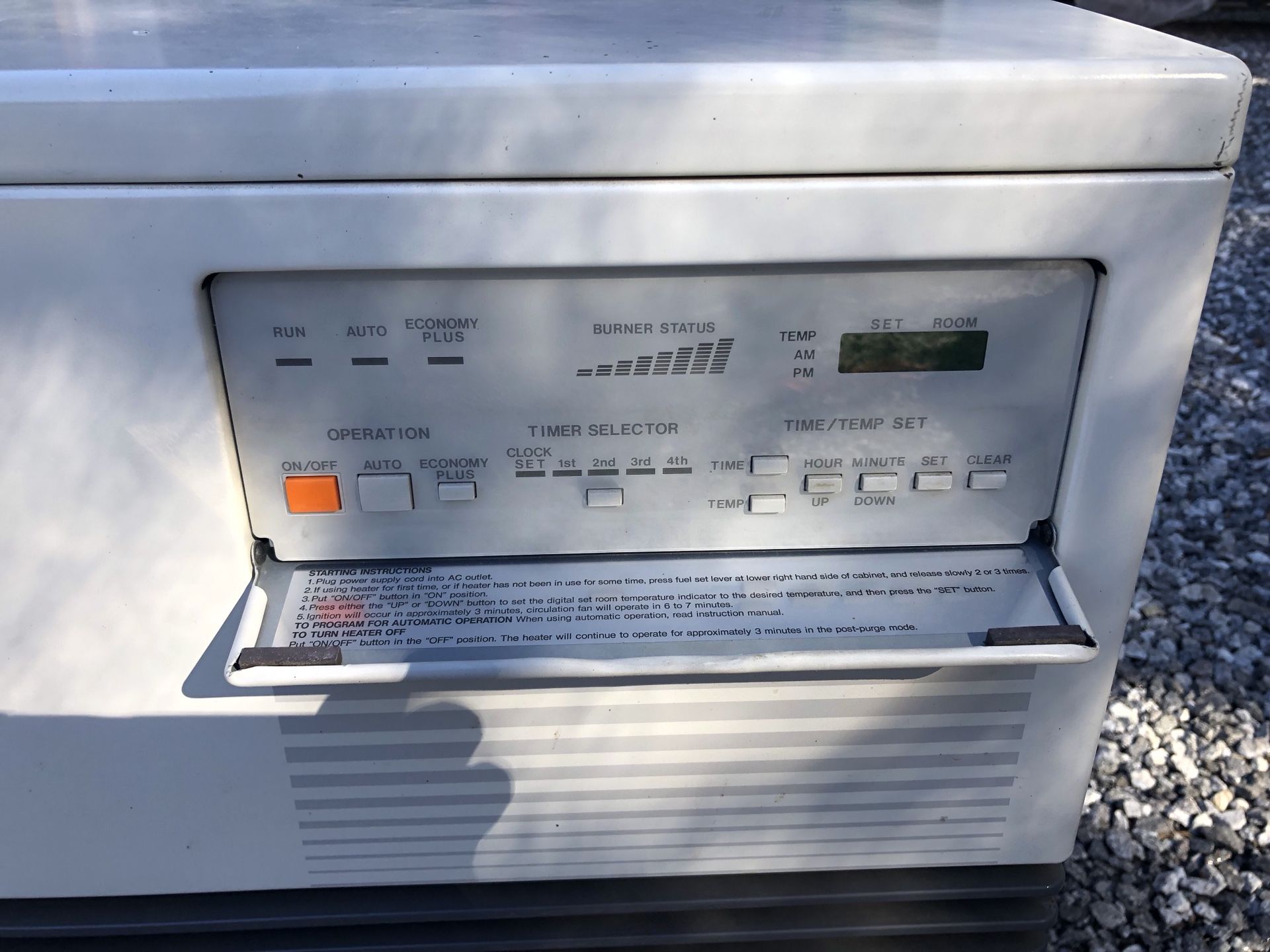 Monitor Model 441 kerosene heater and 330 gallon tank, all parts