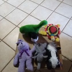 Macrame Turtle Plush Dinosaur Huggable Animals Bear And Penguin 