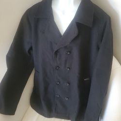 Men's Black Coat Size L 