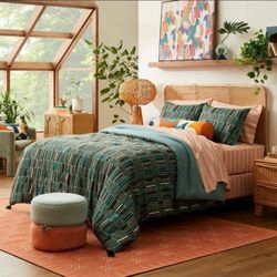 Opalhouse King Jungalow Sun in the Water Comforter Cover and Sham Set NWT
