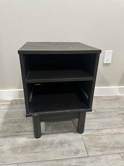 wood nightstand