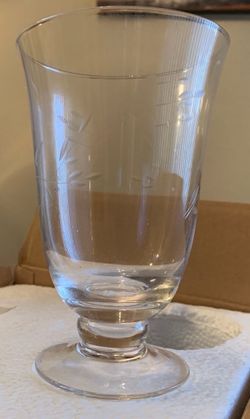 Princess house footed glass (4)