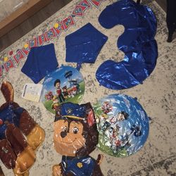 Paw patrol Birthday Balloons (For helium use)