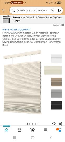 36*60 Cordless  Blinds 