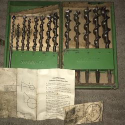Vintage Greenlee 13 Piece Auger Bits