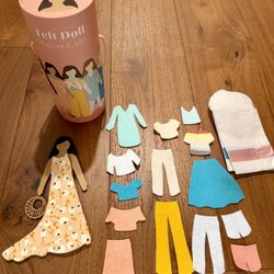Like New Lowercase Toys Felt Doll Starter Girl — Great Condition