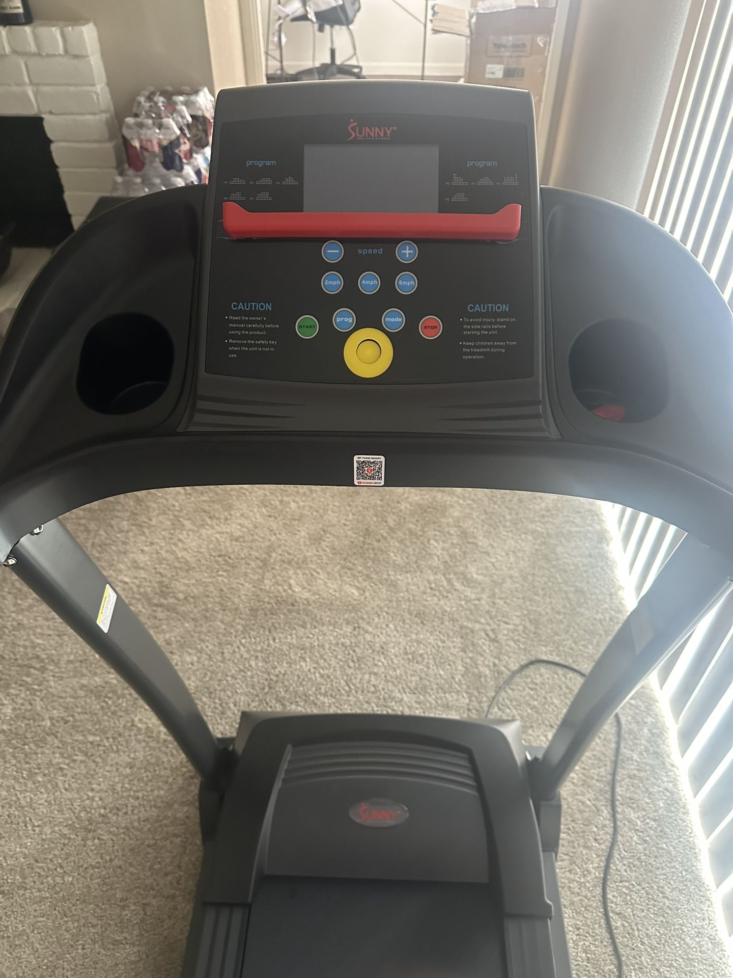 SUNNY HEALTH & FITNESS TREADMILL…$480…PRICE NEGOTIABLE