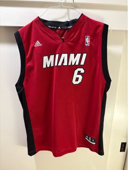 Adidas LeBron James #6 Miami Heat Swingman Jersey