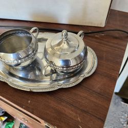 Vintage Cream and Sugar Set