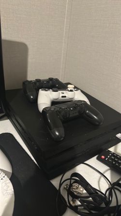 PS4 Slim Console with 3 Controllers