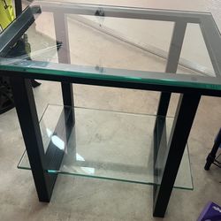 Two Crate N Barrel End Tables 
