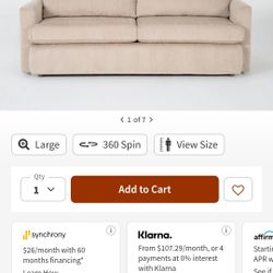 Basil Grey Brown Fabric 85" Queen Memory Foam Sleeper Sofa Bed 