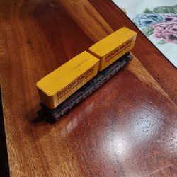 Ho Scale Train Flat Car With Trailers.