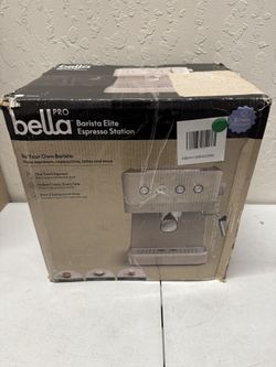 Espresso Machine- Bella Pro – Barista Elite Espresso Station (20-Bar, Oatmilk)