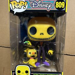 Giant Night Before Christmas, Jack, And Zero Funko Pop