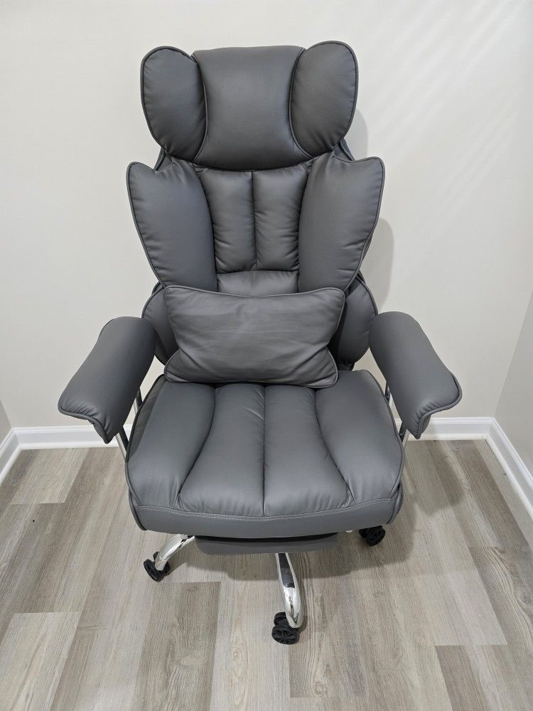 Leather Reclining Computer Chair
