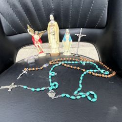 Religious Figures-Crucifix-Rosary
