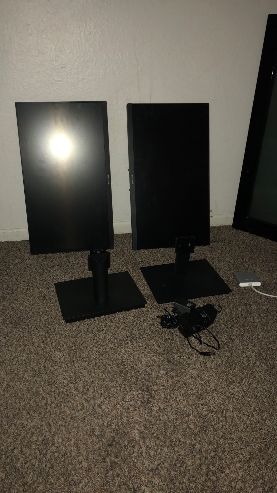Two Koorui Gaming Monitors W/ j5 Create HDMI Connector