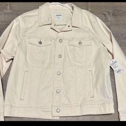 Womens Jean Jacket Size Lrg New With Tags 