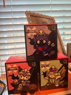 Hello kitty Godzilla McDonald’s toys