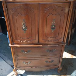 Dresser/mirror and  Chest cabinet 