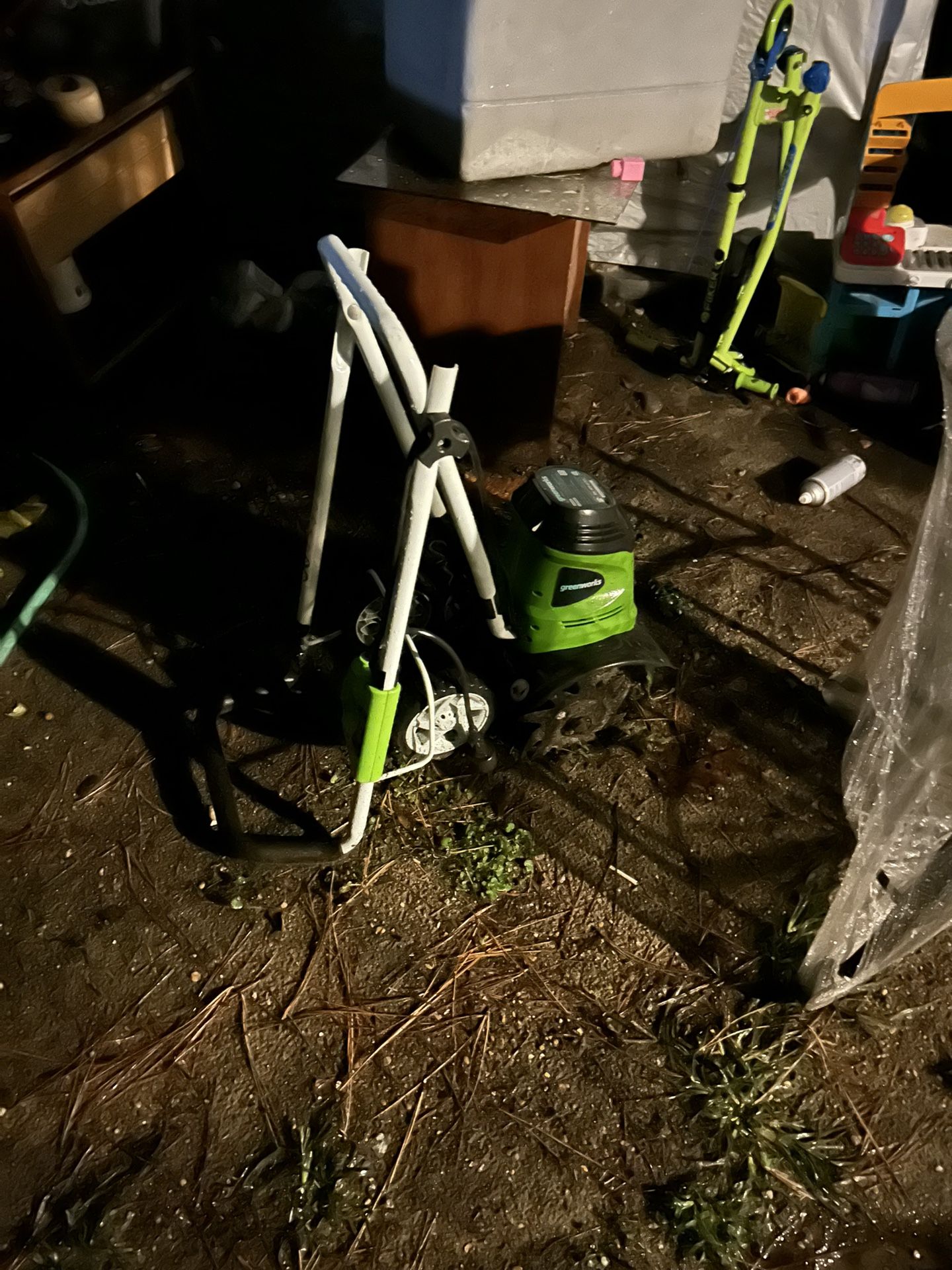 Greenworks tiller
