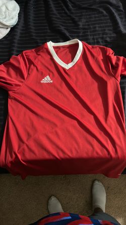 Adidas jersey like V-neck size large in men